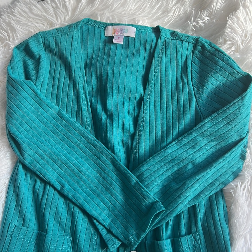 Super cute teal kids cardigan from Lularoe!